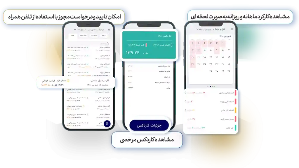 اپلیکیشن موبایل کسرا | نرم افزار حضور و غیاب ابری کسرا
