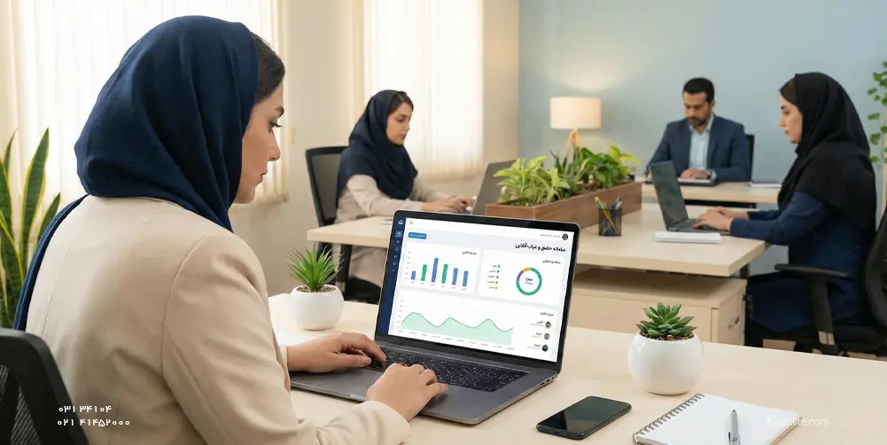 حضور و غیاب ابری برای شرکت های کمتر از 100 نفر